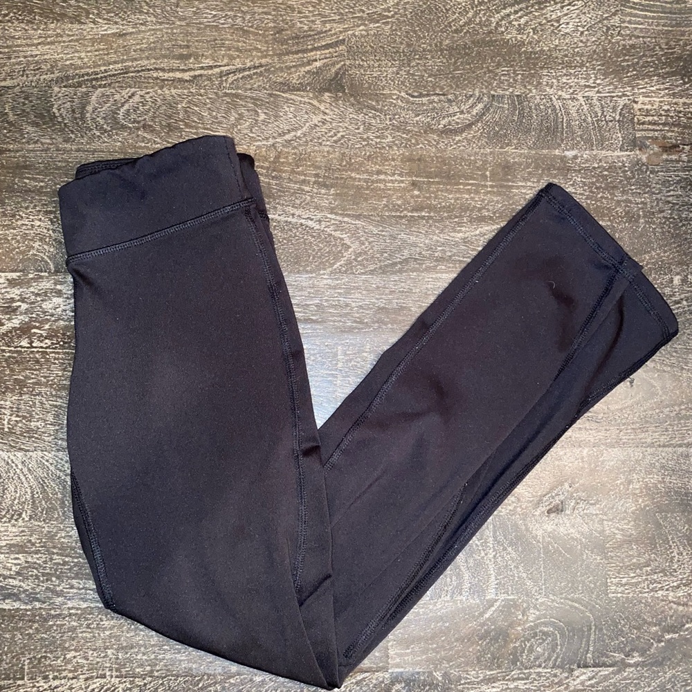Kids Black Leggings Used Good Condition (L-10-12)